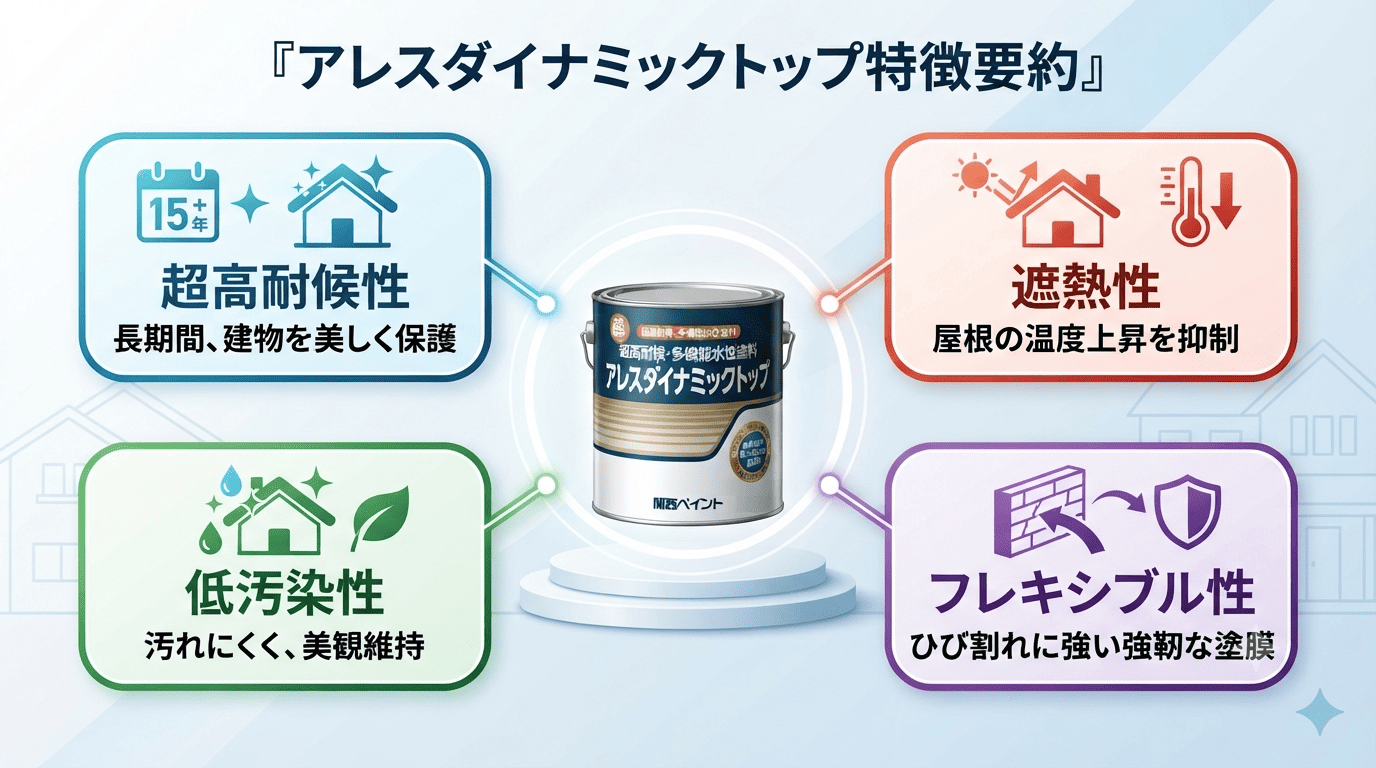 アレスダイナミックトップ特徴要約図解