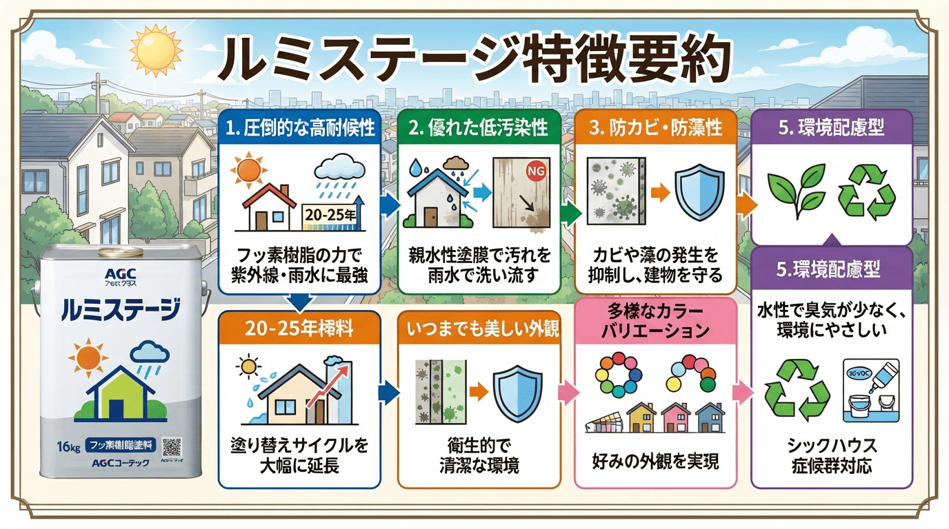 ルミステージ特徴要約図解