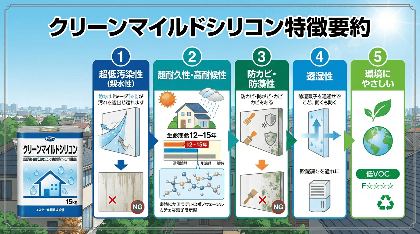 クリーンマイルドシリコン特徴要約図解