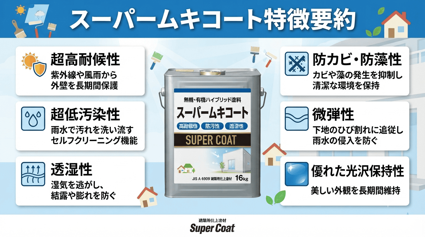 スーパームキコート特徴要約図解
