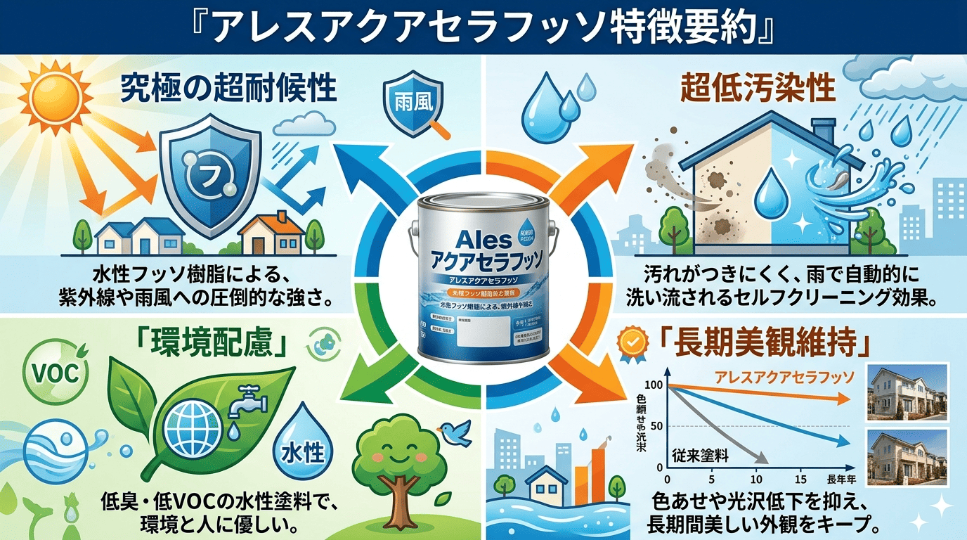 アレスアクアセラフッソ特徴要約図解