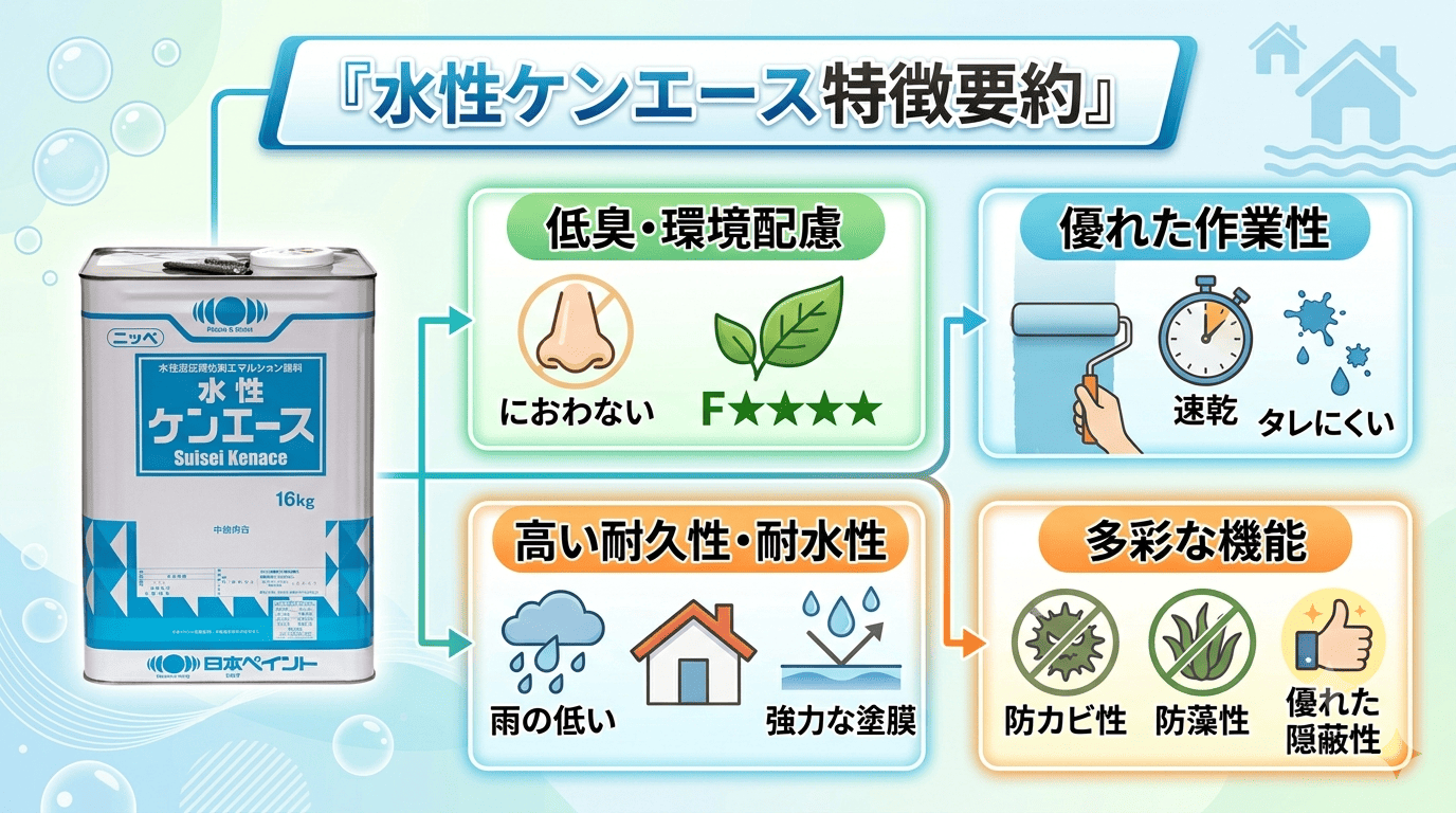 水性ケンエース特徴要約図解