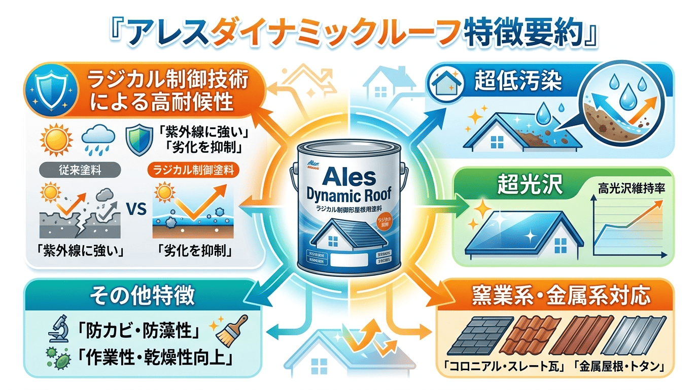 アレスダイナミックルーフ特徴要約図解