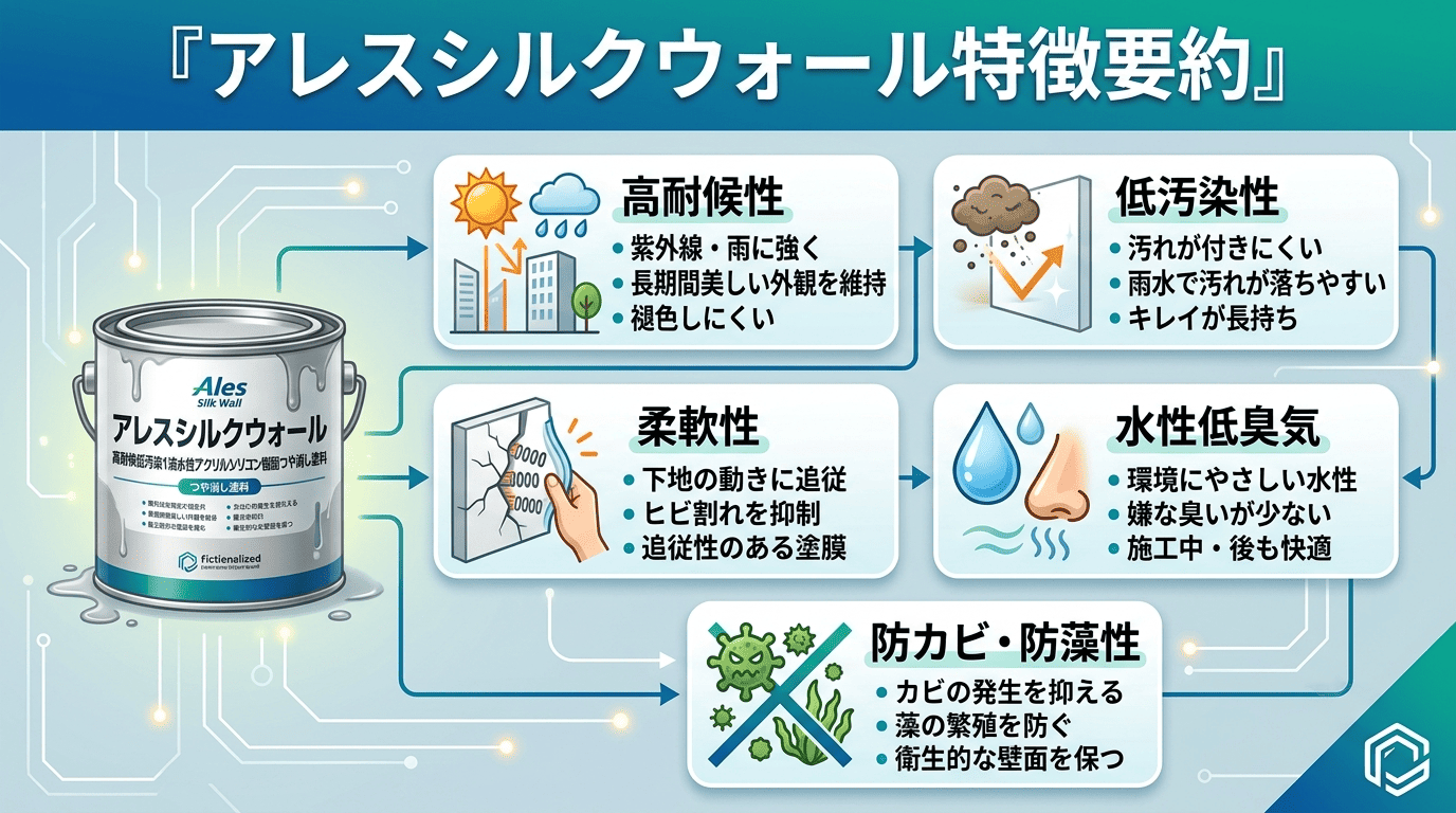 アレスシルクウォール特徴要約図解