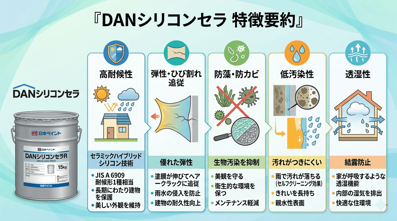 DANシリコンセラ特徴要約図解