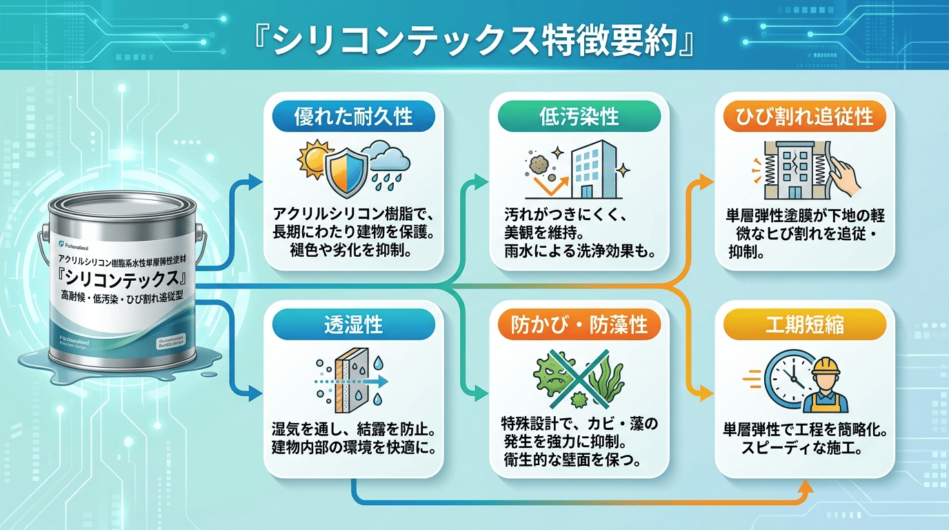 シリコンテックス特徴要約図解