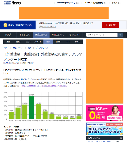 2020年12月9日Infoseekニュース