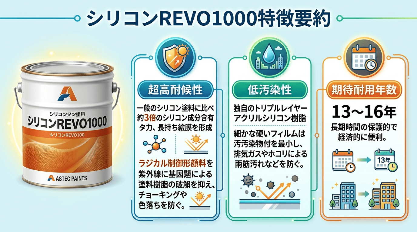 シリコンREVO1000特徴要約図解