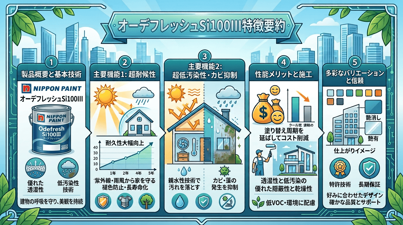 オーデフレッシュSi100III特徴要約図解