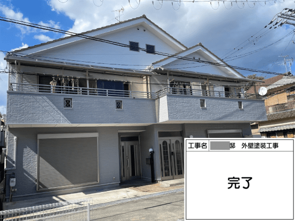 南大阪屋根外壁塗装専門店施工例（外壁塗装）